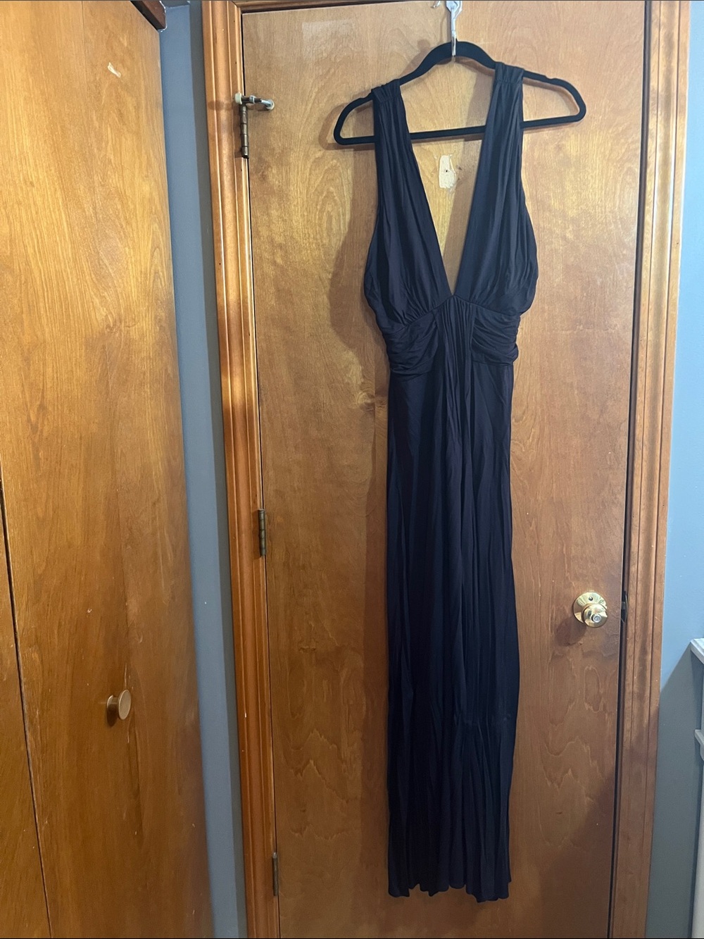 VENUS Black Deep V Maxi Dress - Bundle for Free Shipping